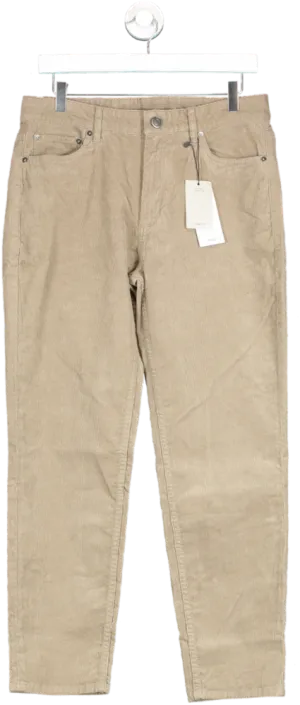 MANGO Beige Micro-corduroy Slim-fit Trousers BNWT W31