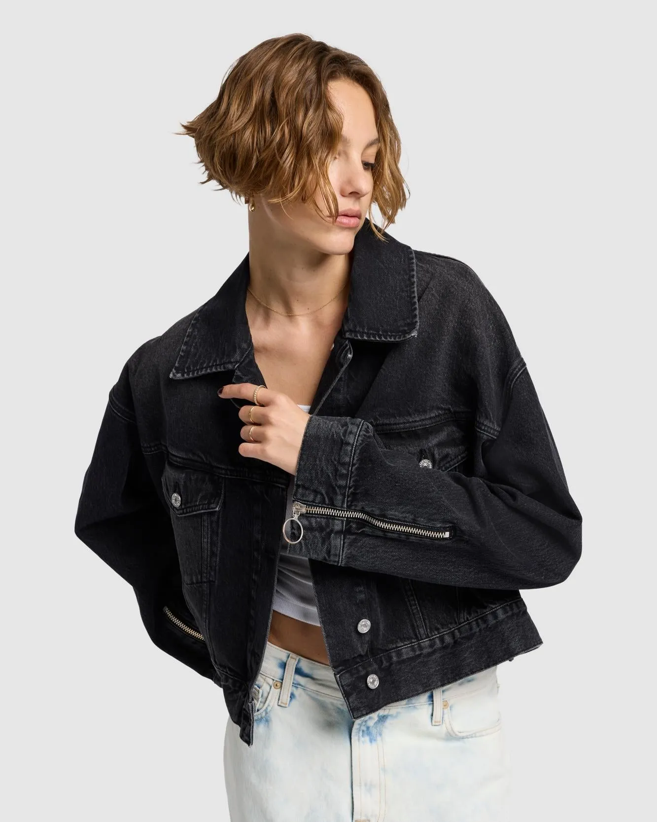 MANKIND Oli Cropped Trucker in Hustle