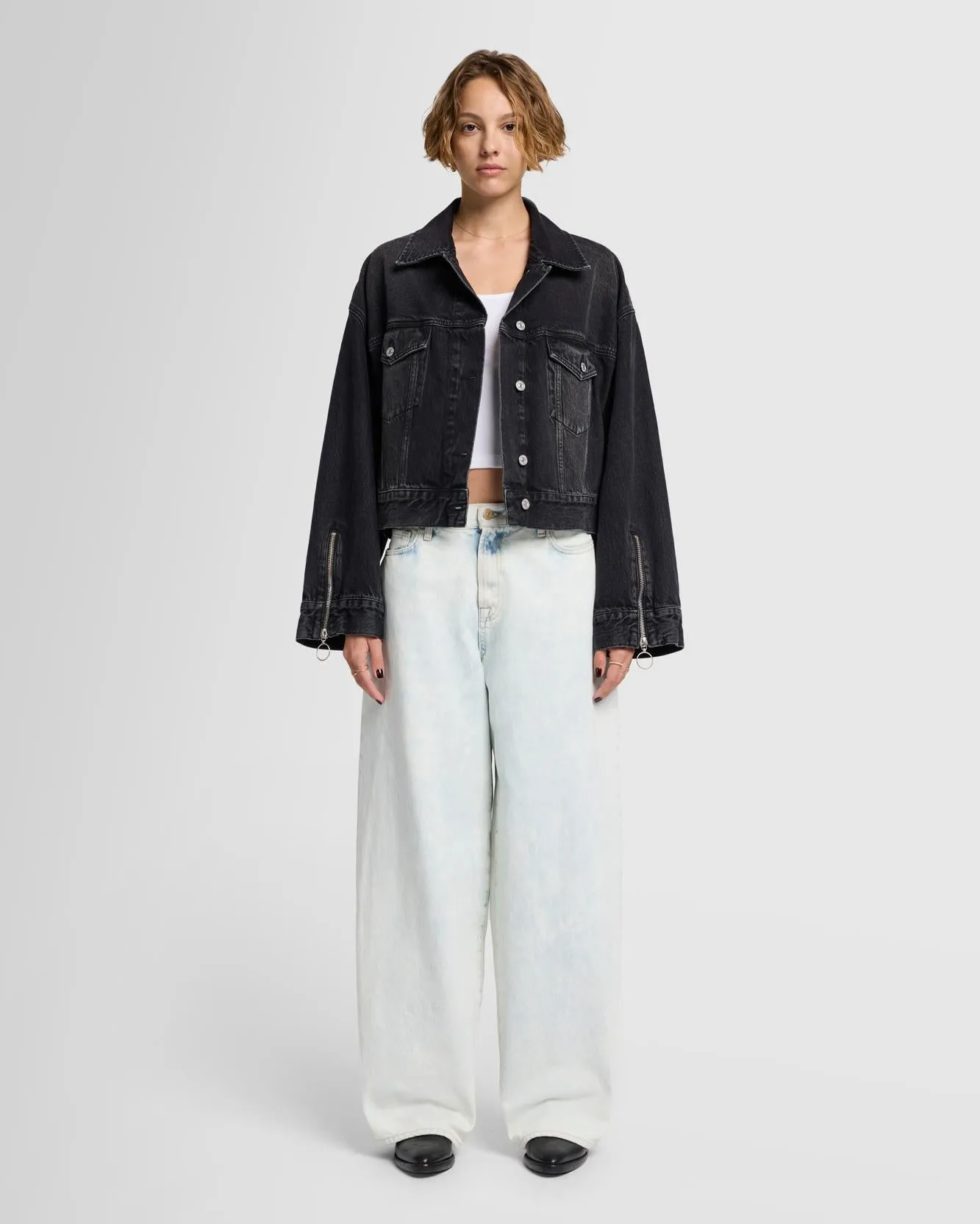 MANKIND Oli Cropped Trucker in Hustle