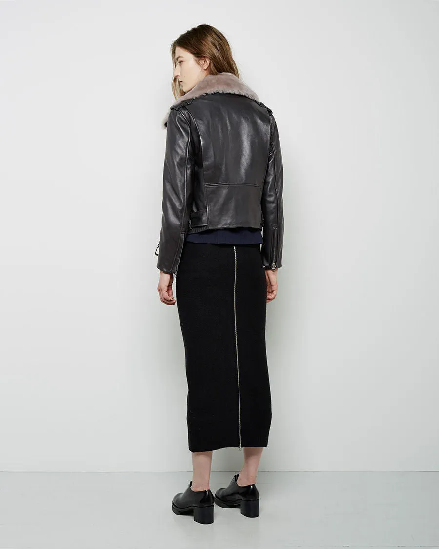 Mape Shearling Leather Jacket