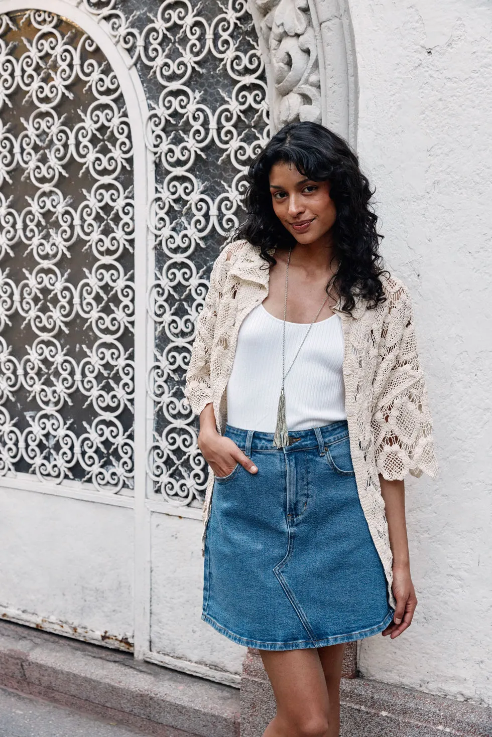 Margot Denim Skirt - Denim
