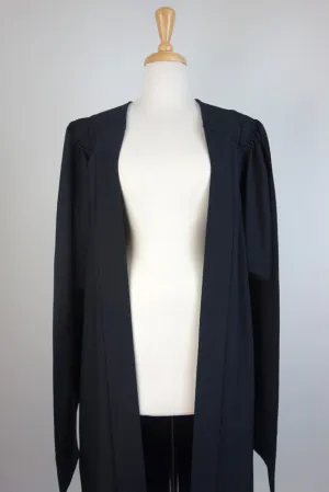 Master Graduation Gown in Wool Poly Blend