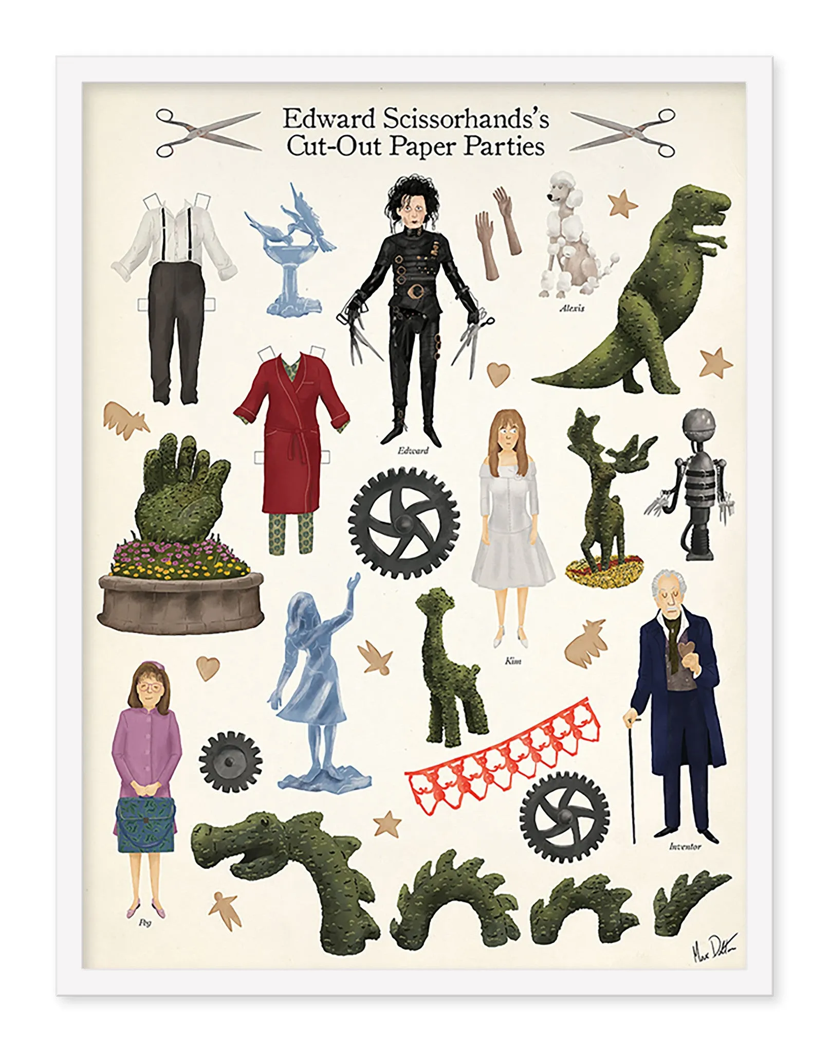 Max Dalton - "Edward Scissorhands Cut Out"