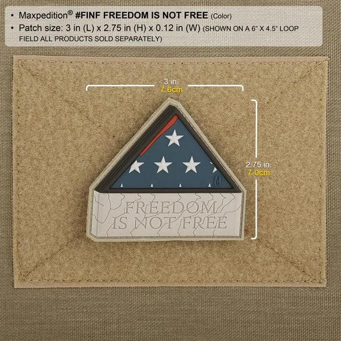 Maxpedition Freedom Is Not Free Morale Patch