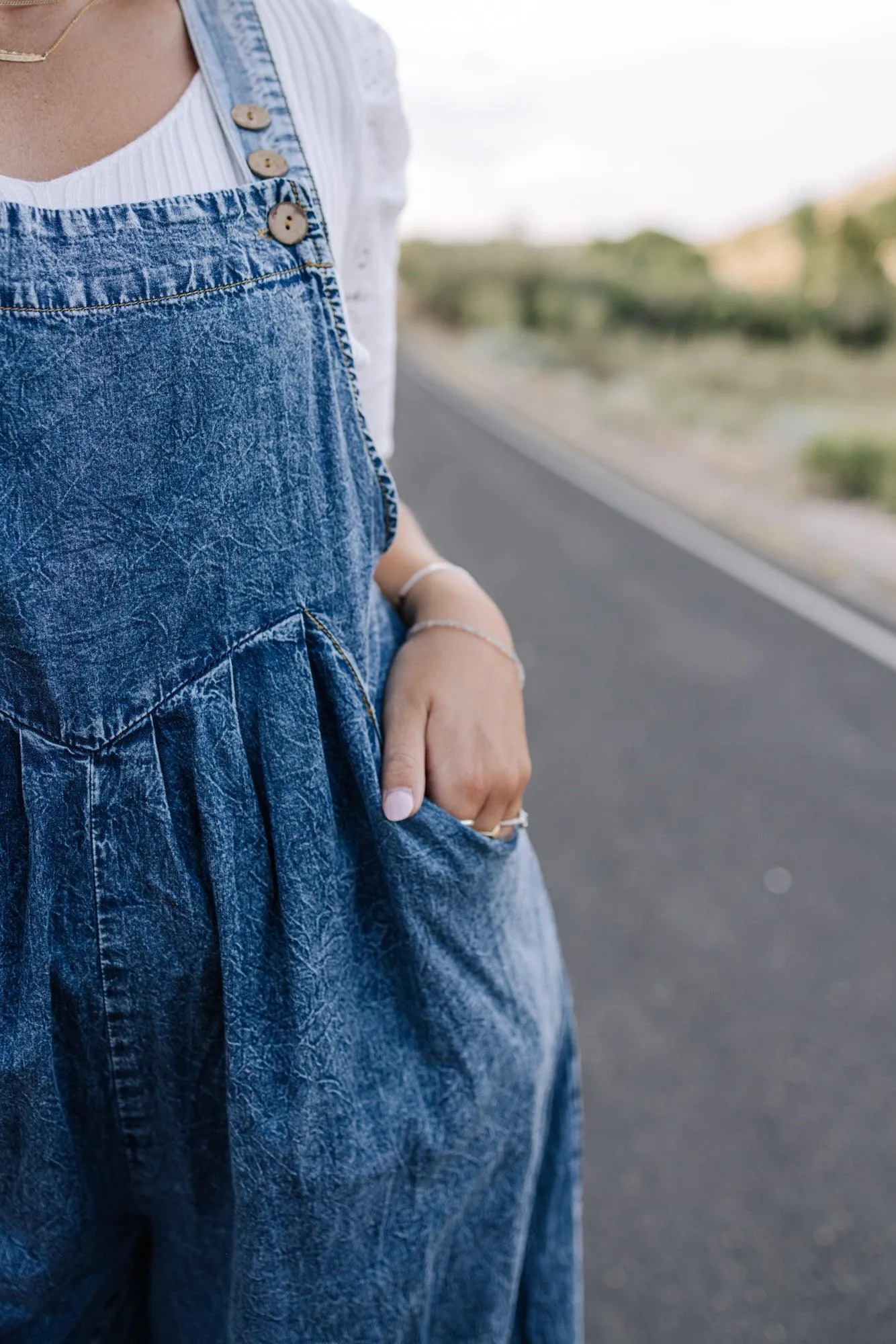 May Chambray Denim Overalls