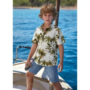 Mayoral Older Boys Denim Shorts 6286 Mid Denim