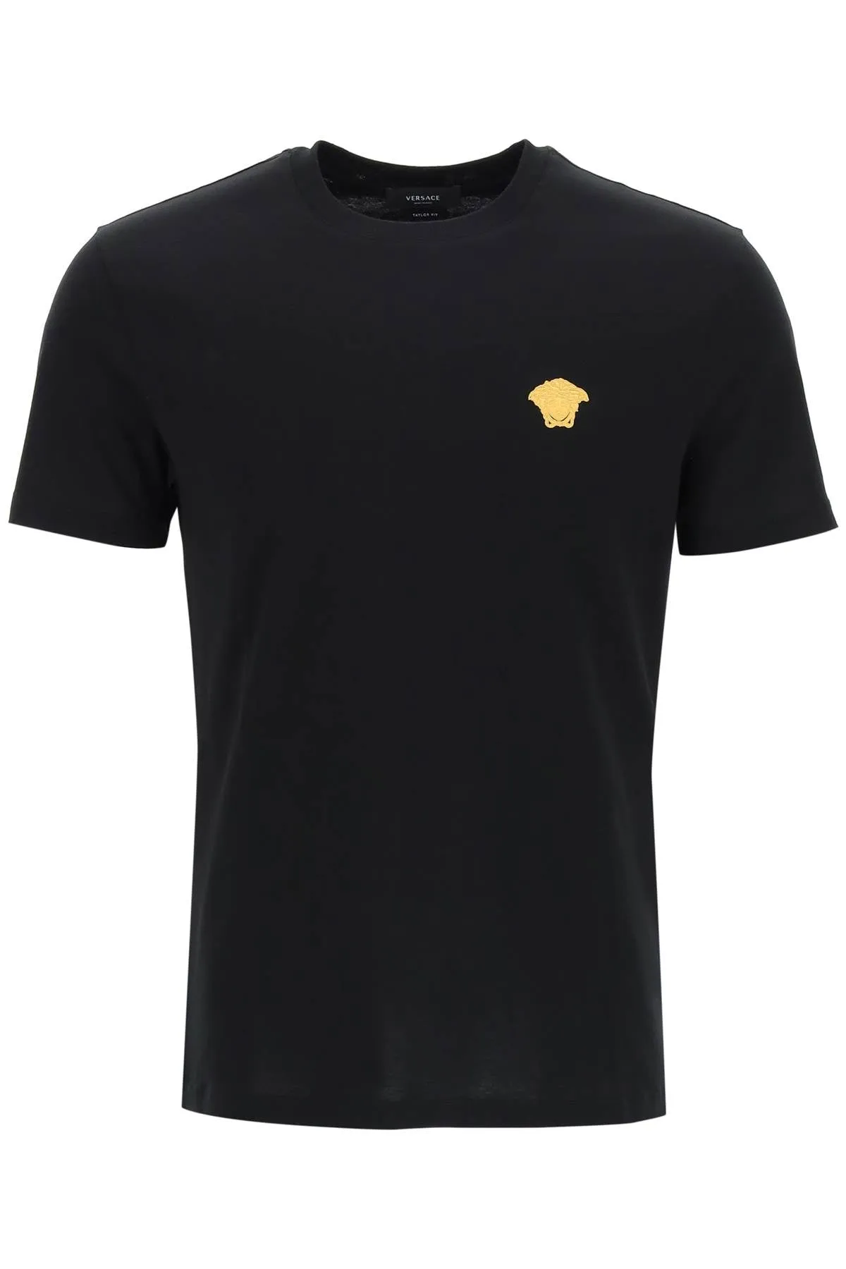 medusa embroidered t-shirt 1008481 1A08489 BLACK