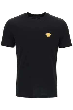 medusa embroidered t-shirt 1008481 1A08489 BLACK