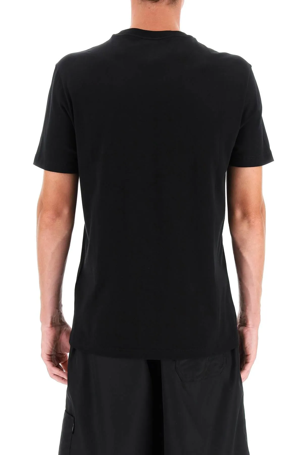 medusa embroidered t-shirt 1008481 1A08489 BLACK