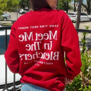 Meet Me in the Bleachers Red Sweatshirt