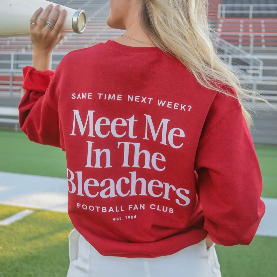 Meet Me in the Bleachers Red Sweatshirt