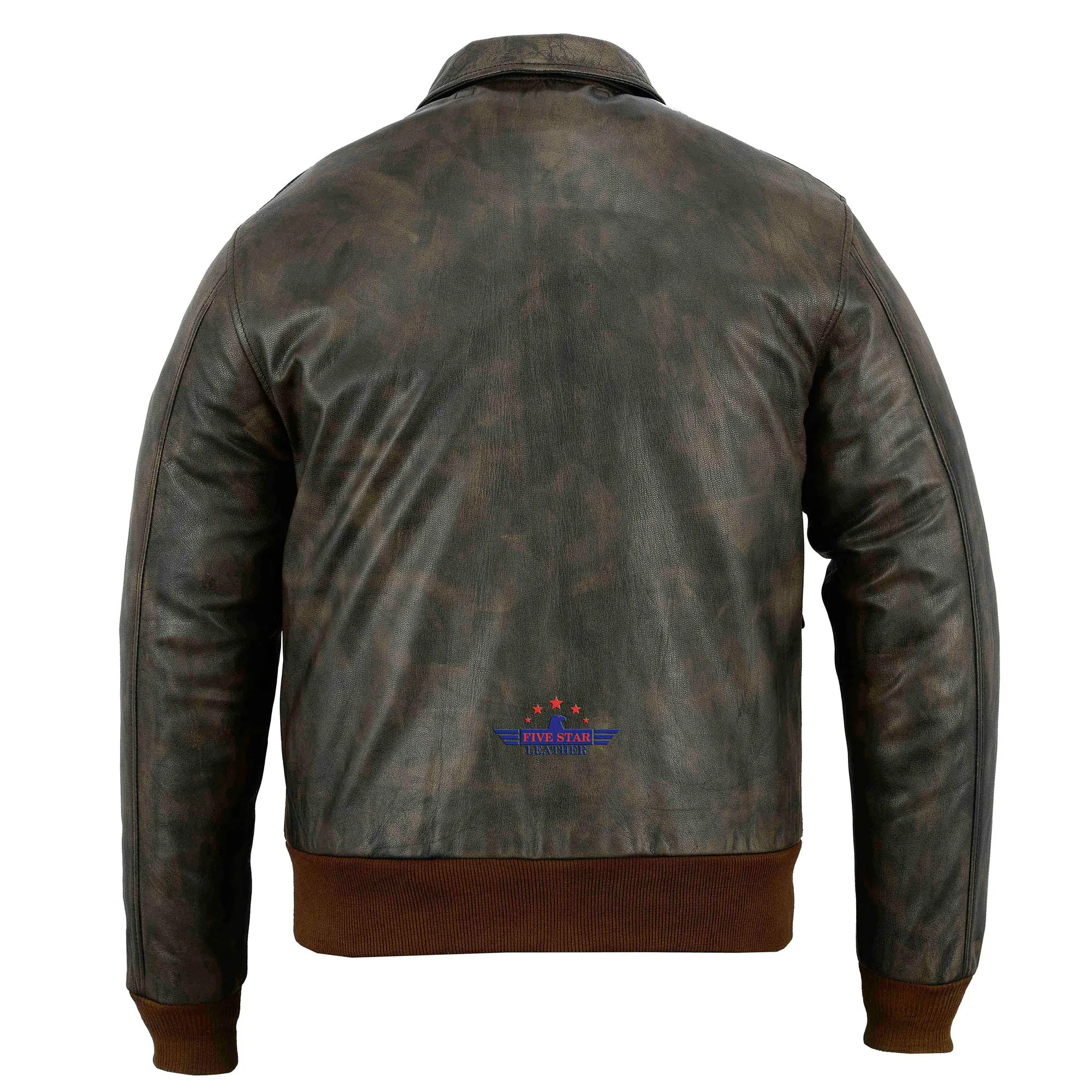 Men A2 Real Leather Distressed Brown Aviator Pilot Jacket Fly Jacket Bomber