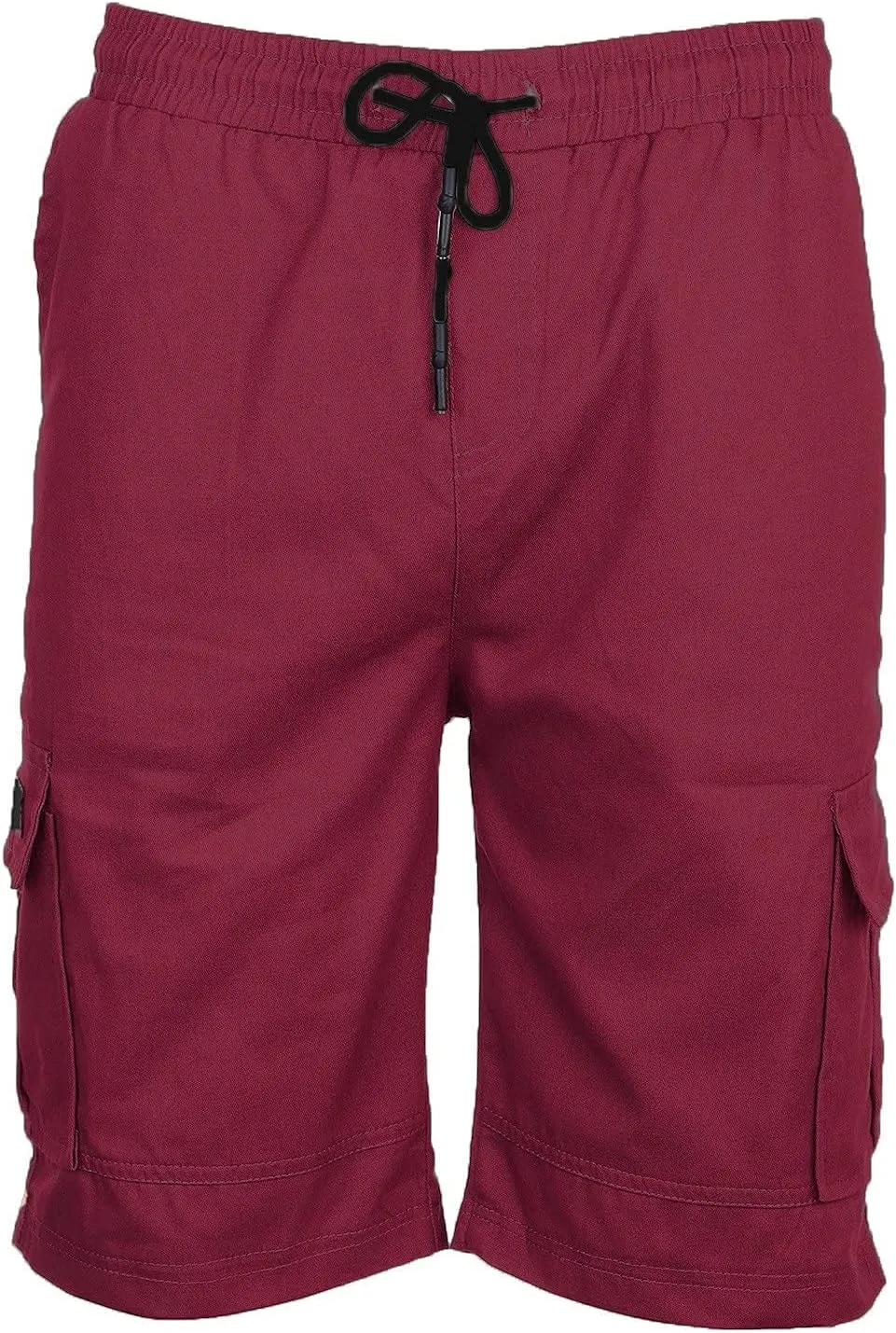 Men Cargo Shorts Elastic Waist Drawstring Athletic Shorts Casual Lightweight Summer Shorts Loose Fit Hiking Shorts