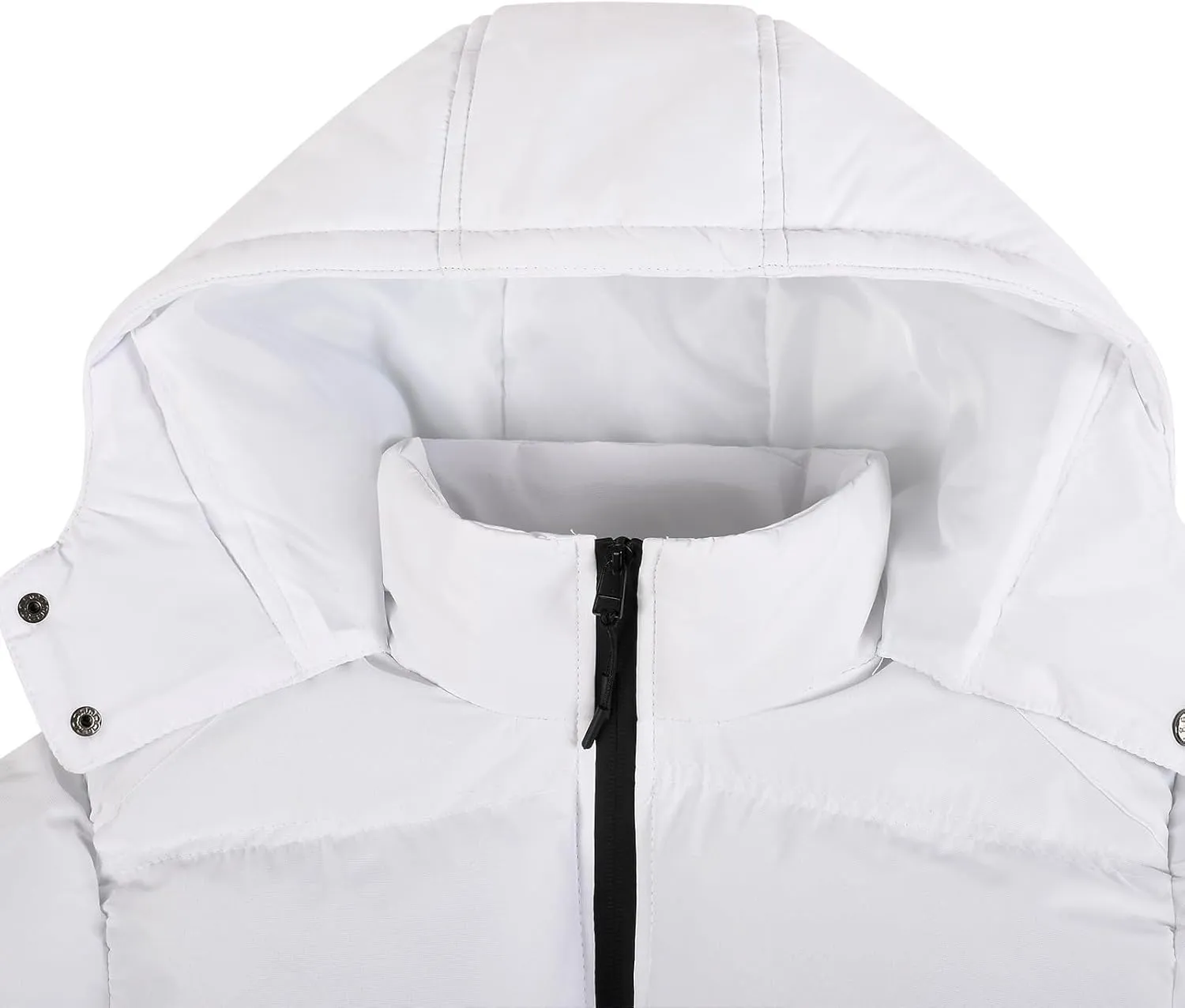 Men Lightweight Puffer Jackets Hooded Insulated Thermal Puffy Winter Jacket Waterproof Windproof Down Coats Outerwear