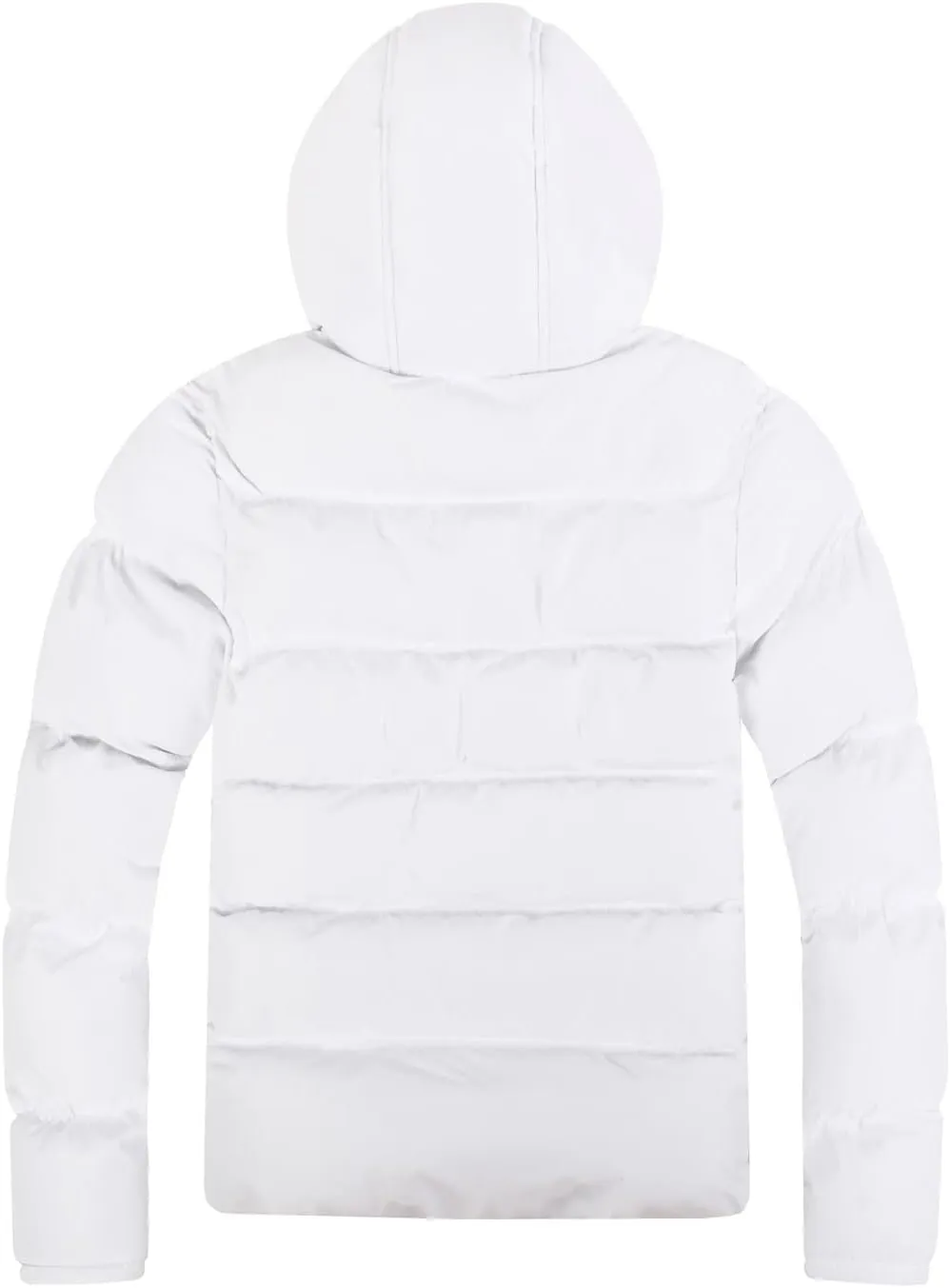 Men Lightweight Puffer Jackets Hooded Insulated Thermal Puffy Winter Jacket Waterproof Windproof Down Coats Outerwear