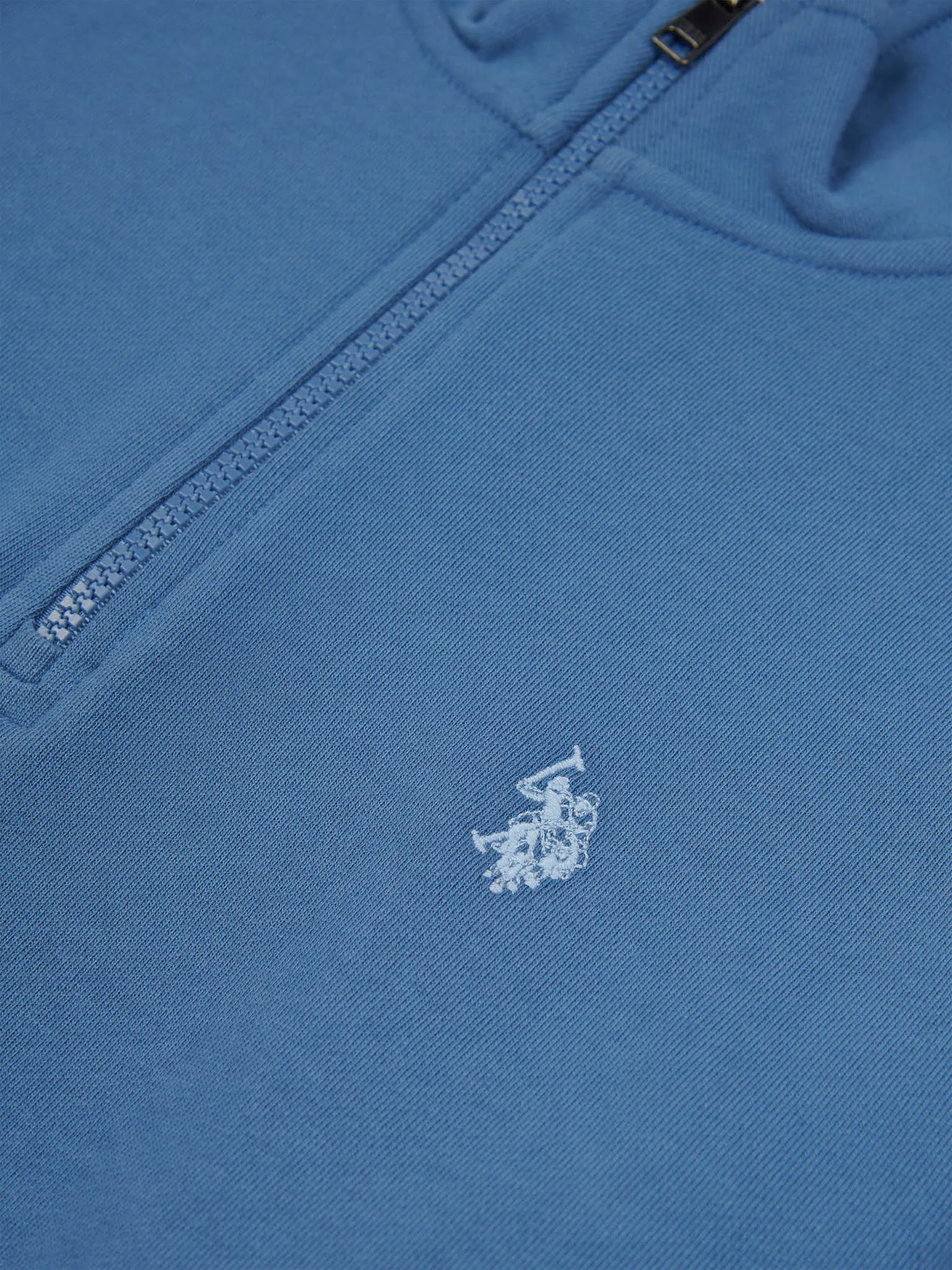 Mens 1/4 Zip Sweatshirt in Blue Horizon