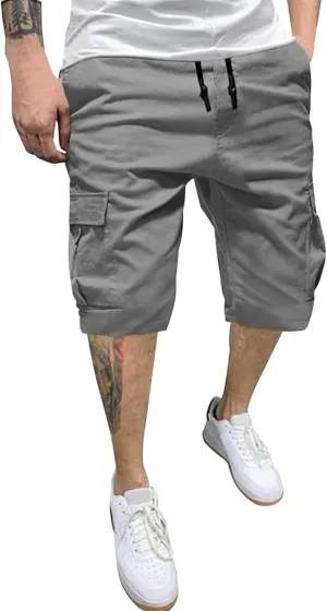 Mens Athletic Shorts Workout Gym Shorts Lightweight Hiking Cargo Shorts Casual Summer Jogger Shorts