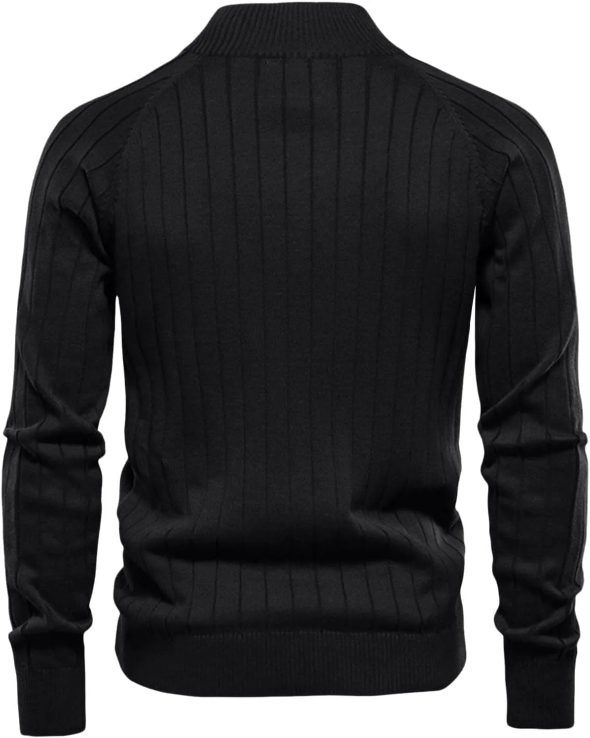 Mens Cable Knitted Bomber Jackets Mockneck Full Zip Cardigan Sweaters Button Down Cashmere Thermal Chunky Coats