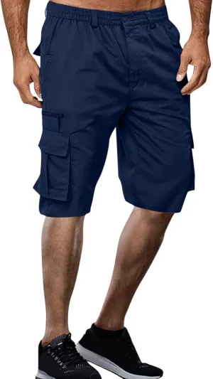 Men's Cargo Pants Baggy Shorts Mens Cargo Shorts Cotton Work Shorts Multi Pocket Casual Workout Shorts Loose Shorts