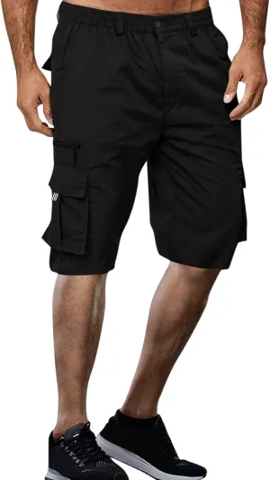 Men's Cargo Pants Baggy Shorts Mens Cargo Shorts Cotton Work Shorts Multi Pocket Casual Workout Shorts Loose Shorts