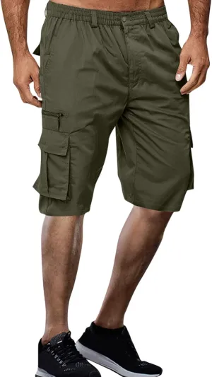 Men's Cargo Pants Baggy Shorts Mens Cargo Shorts Cotton Work Shorts Multi Pocket Casual Workout Shorts Loose Shorts