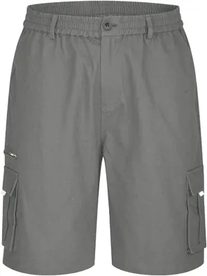 Mens Cargo Shorts Casual Summer Beach Vacation Shorts Elastic Waist Drawstring Summer Work Shorts Loose Shorts