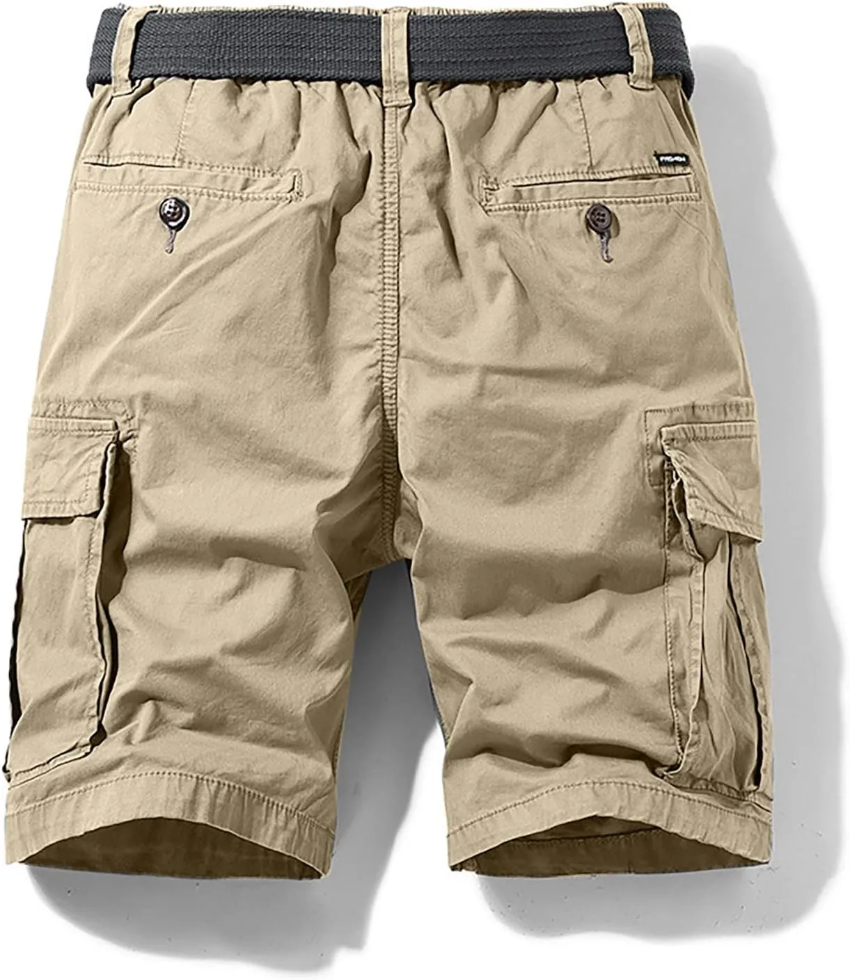 Mens Cargo Shorts Elastic Waist Outdoor Tactical Shorts Lightweight Breathable Athletic Shorts Loose Fit Gym Shorts