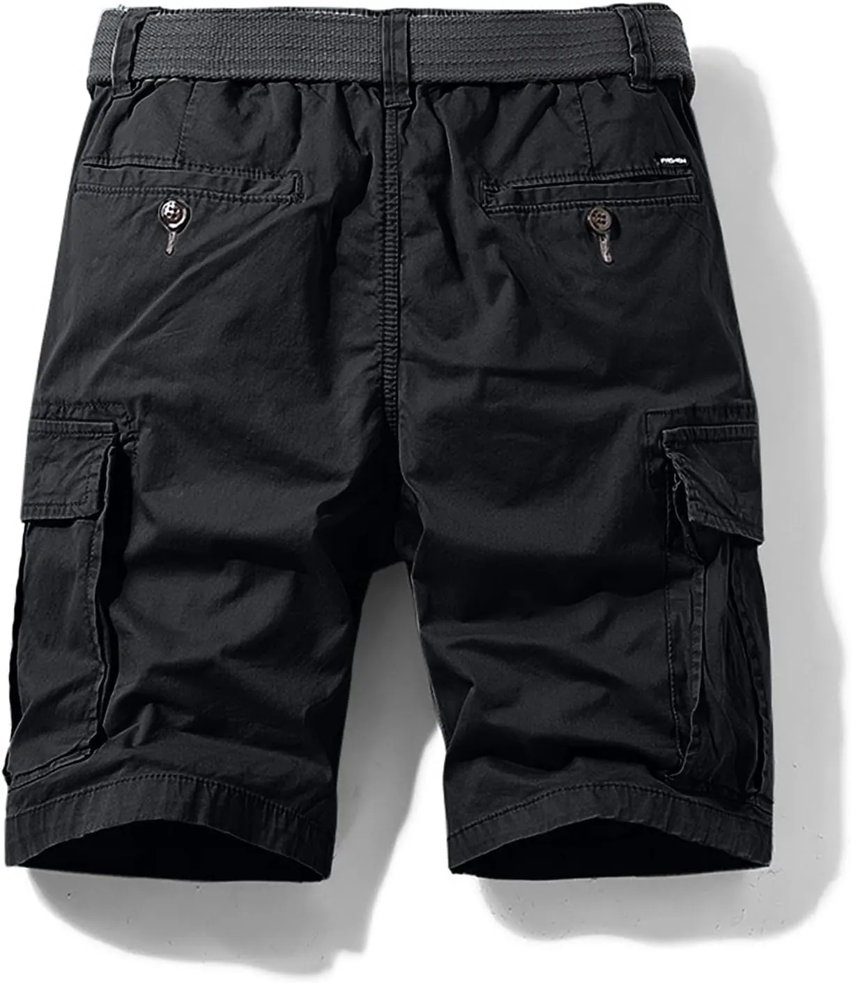 Mens Cargo Shorts Elastic Waist Outdoor Tactical Shorts Lightweight Breathable Athletic Shorts Loose Fit Gym Shorts