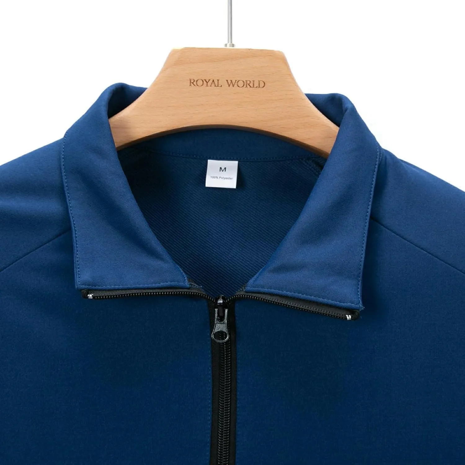 Mens Casual Business 1/4 Zipper Shirts Short Sleeve Stand Collar Muscle Pullover Tops Outdoor Athletic Golf Shirt