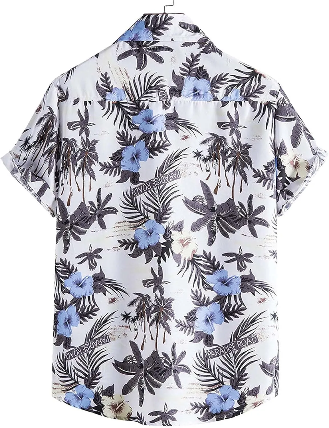 Men's Casual Color Striped Button Down Shirt Lightweight Short Sleeve Henley Dress Shirt Regular Fit Summer Beach Top