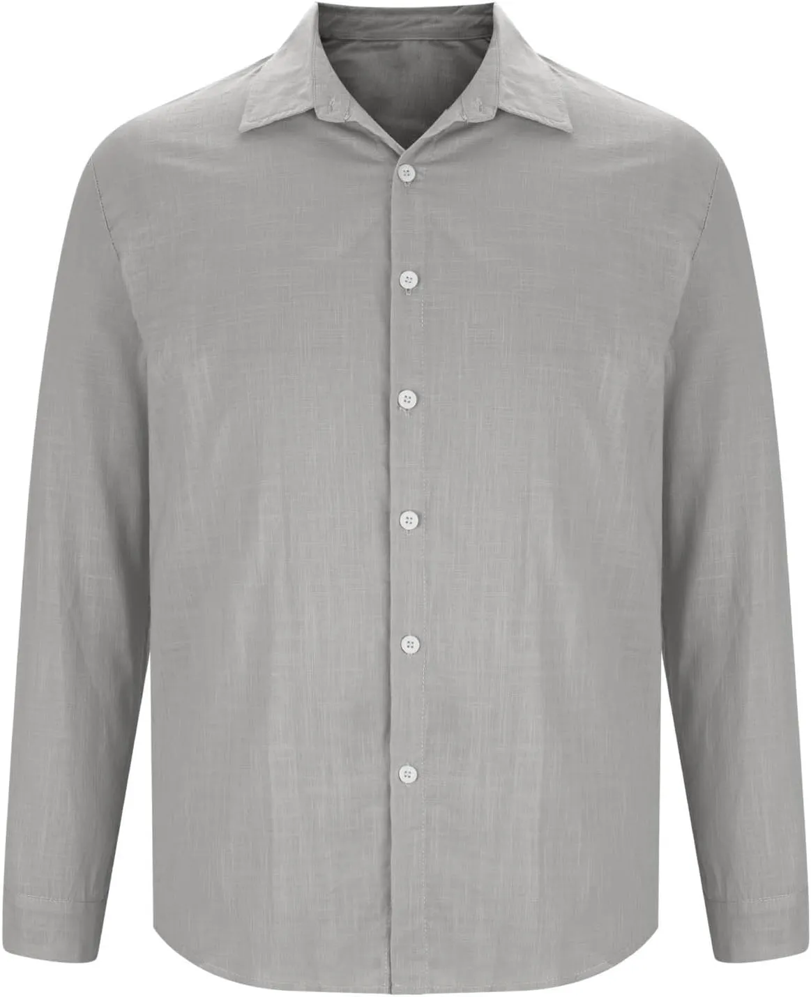 Mens Casual Linen Shirts 2025 Trendy Long Sleeve Button Down Lapel Summer Fashion Beach Outfit Baggy Vacation Tee Top