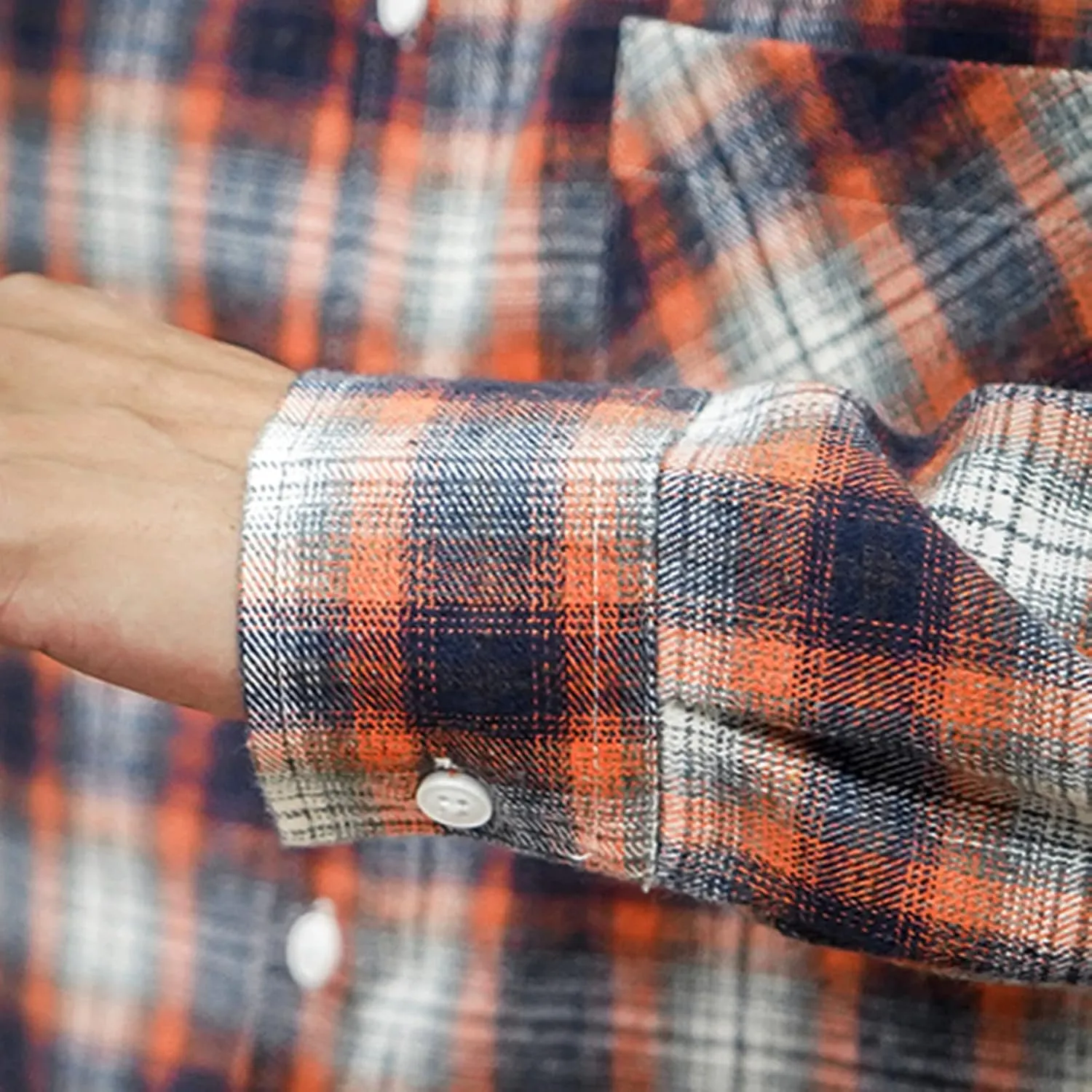 Men's Casual Plaid Flannel Long Sleeve Button Down Shirt Big and Tall Flannel Casual Shirts Lightweight Camp Shirts