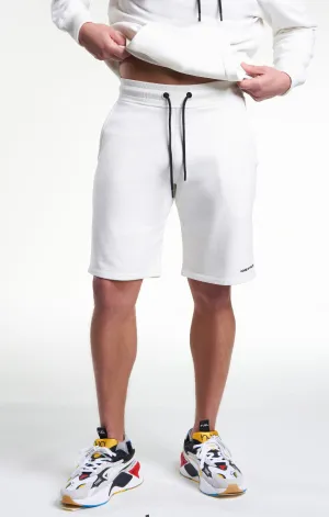 Mens Casual Sweat Shorts Ivory