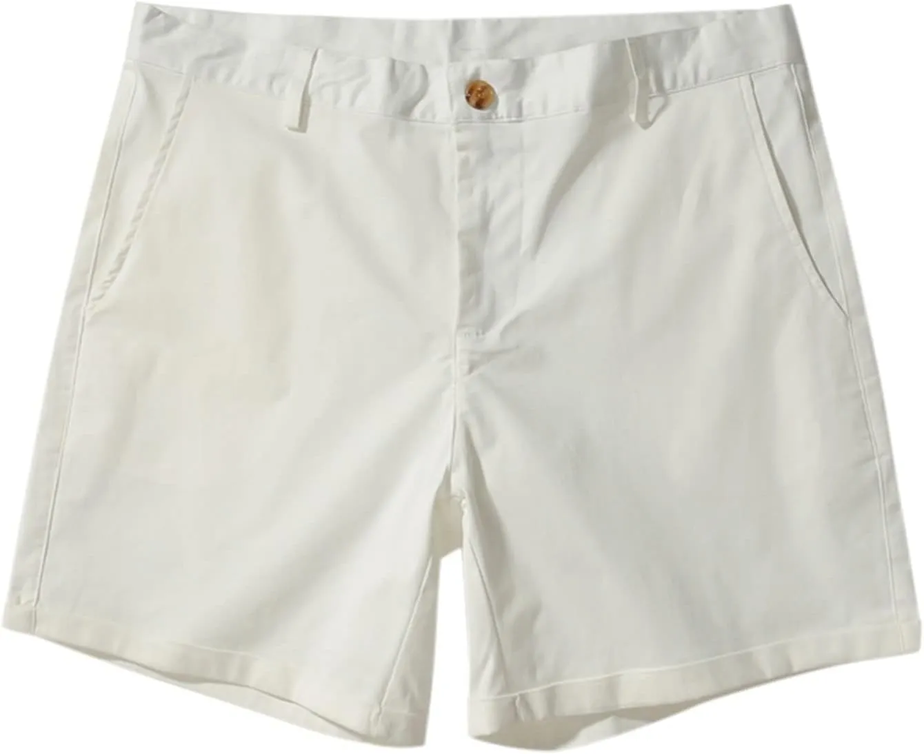 Men's Chino Shorts Casual Summer Stretch Moisture-Wicking Golf Dress Short with Zipper Pocket