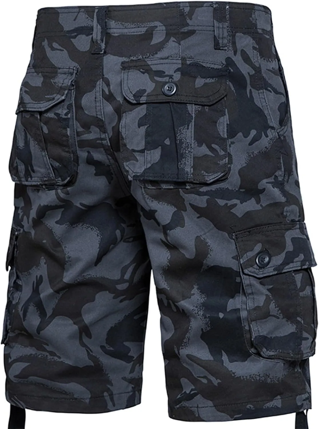 Men's Cotton Shorts Camo Shorts with Multi Pockets Tactical Shorts Hiking Shorts Outdoor Cargo Shorts for Men