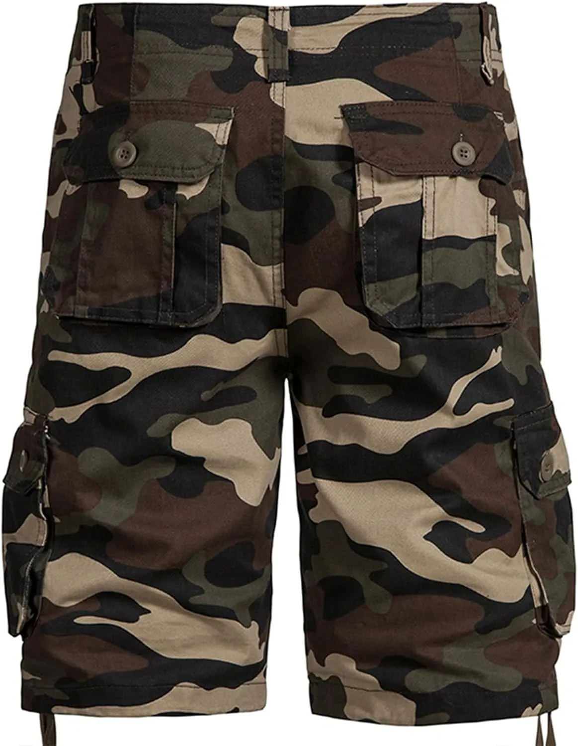 Men's Cotton Shorts Camo Shorts with Multi Pockets Tactical Shorts Hiking Shorts Outdoor Cargo Shorts for Men