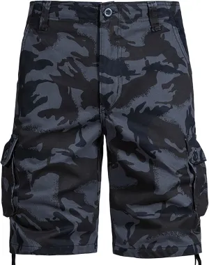 Men's Cotton Shorts Camo Shorts with Multi Pockets Tactical Shorts Hiking Shorts Outdoor Cargo Shorts for Men