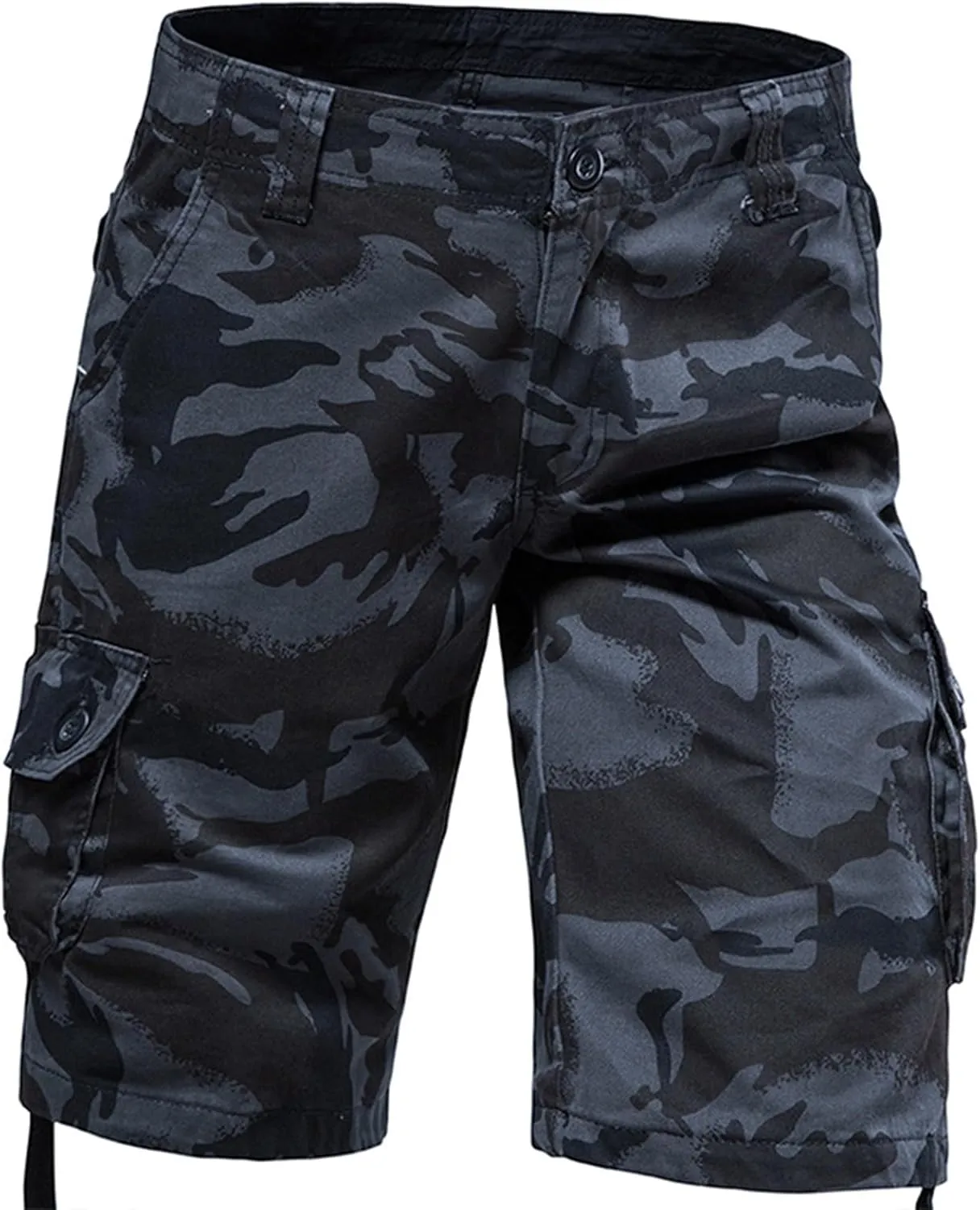 Men's Cotton Shorts Camo Shorts with Multi Pockets Tactical Shorts Hiking Shorts Outdoor Cargo Shorts for Men