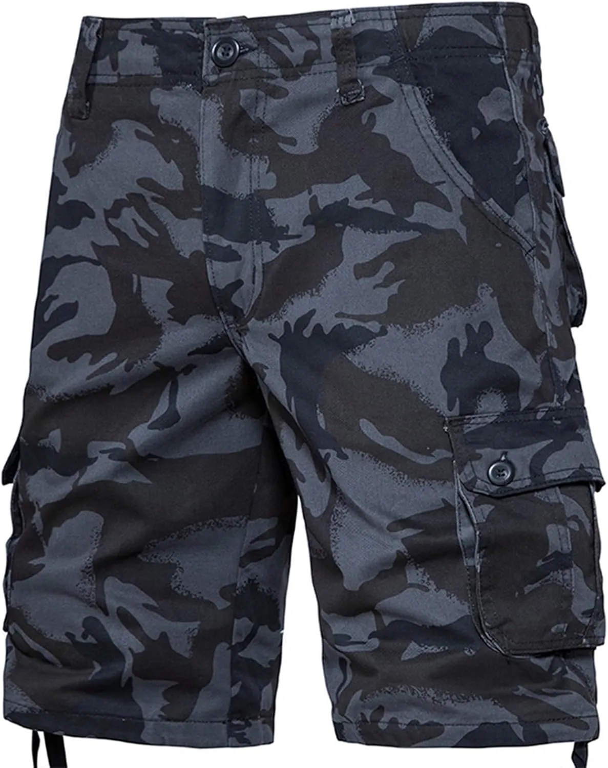 Men's Cotton Shorts Camo Shorts with Multi Pockets Tactical Shorts Hiking Shorts Outdoor Cargo Shorts for Men