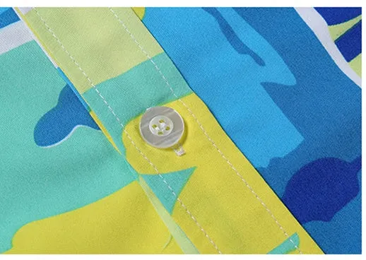 Men's Custom Plus Size Beach Floral Hawaiian Shirts