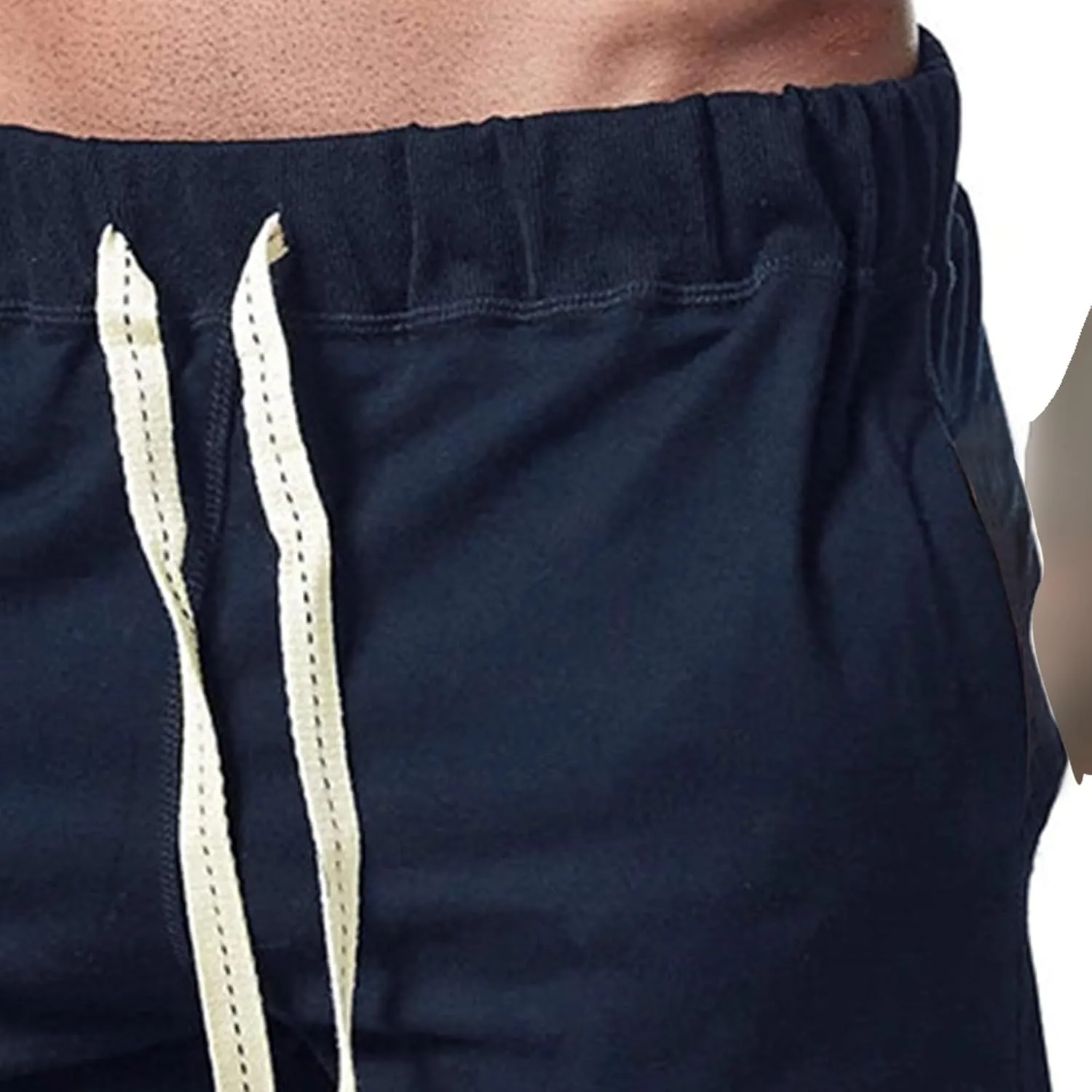 Men's Elastic Jogger Lounge Shorts Loose Athletic Lightweight Shorts with Pockets Casual Athletic Workout Shorts