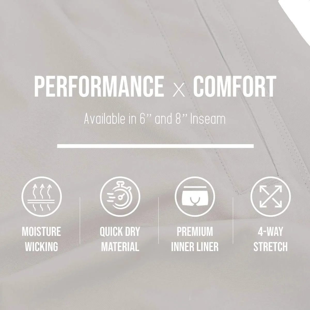 Men's Freeballer 8" Athletic Gym Performance Sport Shorts – Perfect for Running, Weightlifting, and Yoga