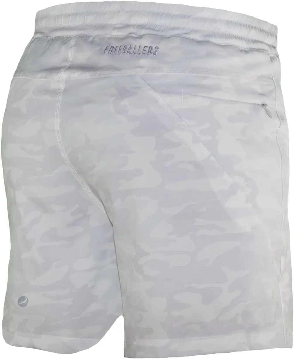 Men's Freeballer 8" Athletic Gym Performance Sport Shorts – Perfect for Running, Weightlifting, and Yoga