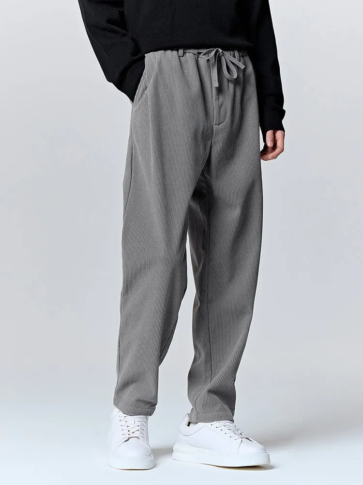 Men's gray tapered pants