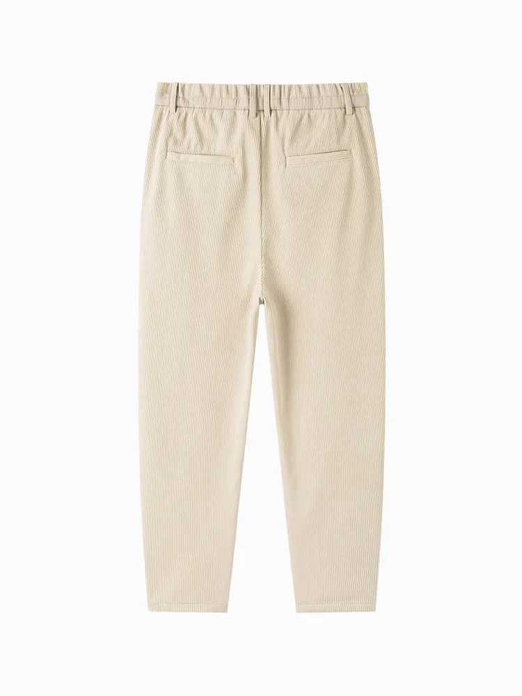 Men's gray tapered pants