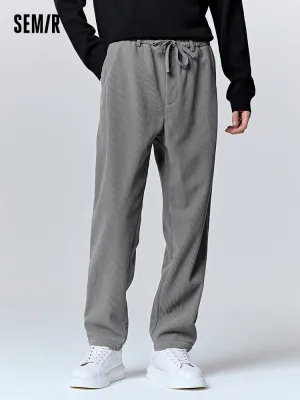 Men's gray tapered pants