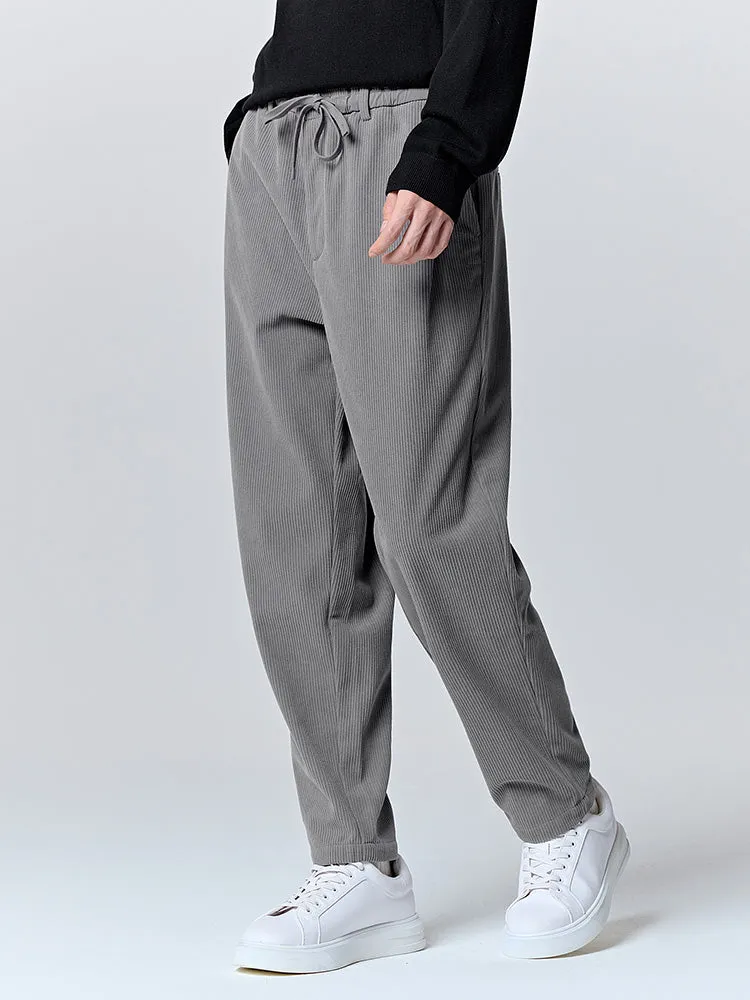 Men's gray tapered pants