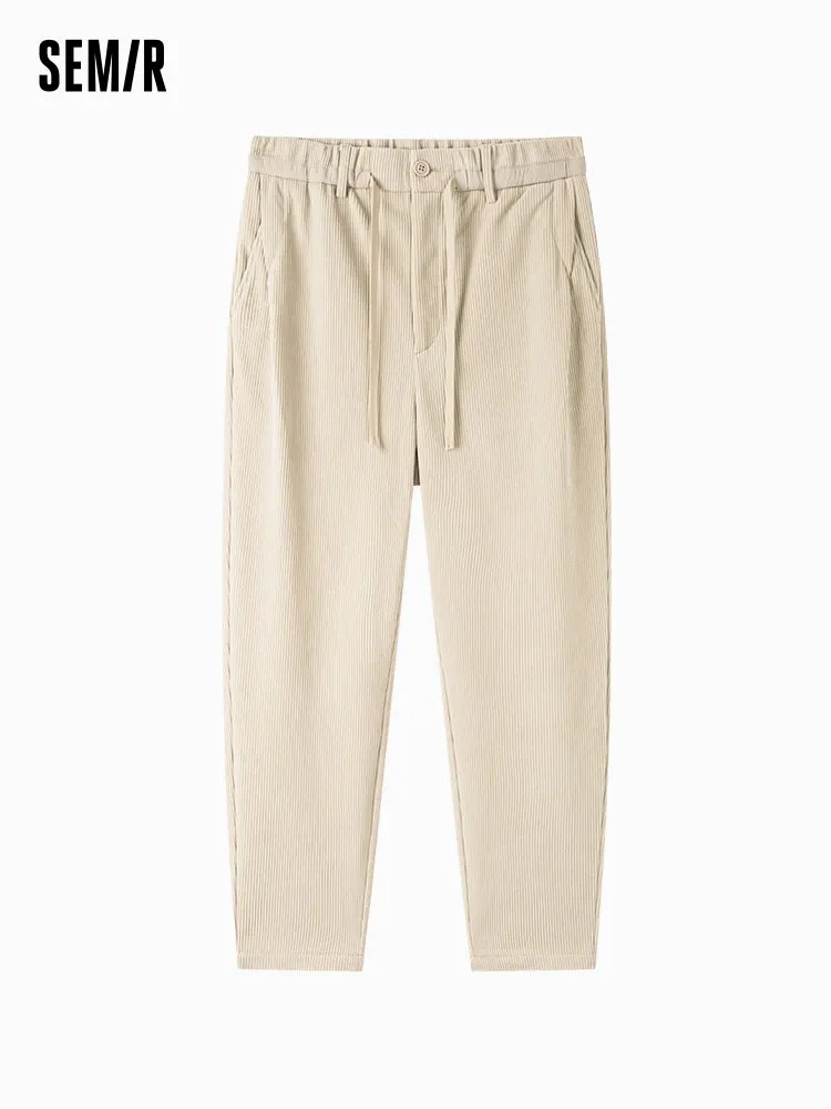 Men's gray tapered pants