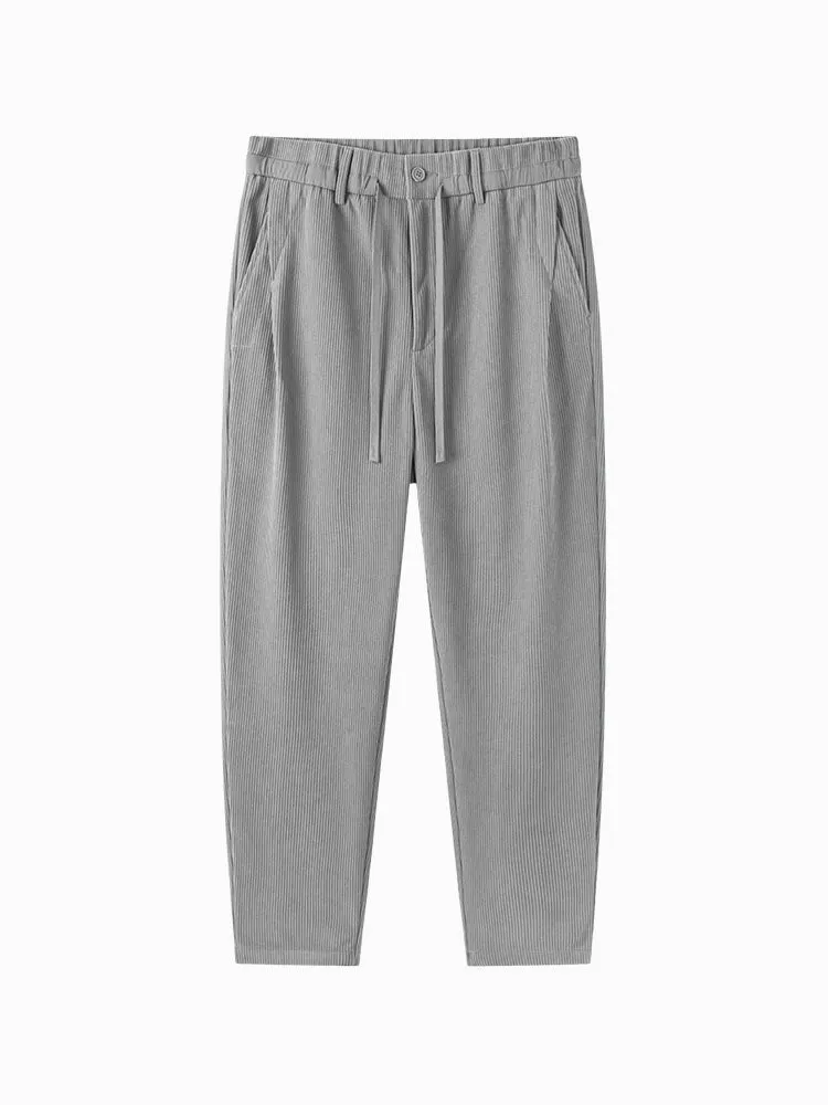 Men's gray tapered pants