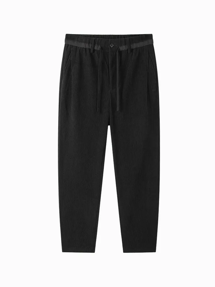 Men's gray tapered pants